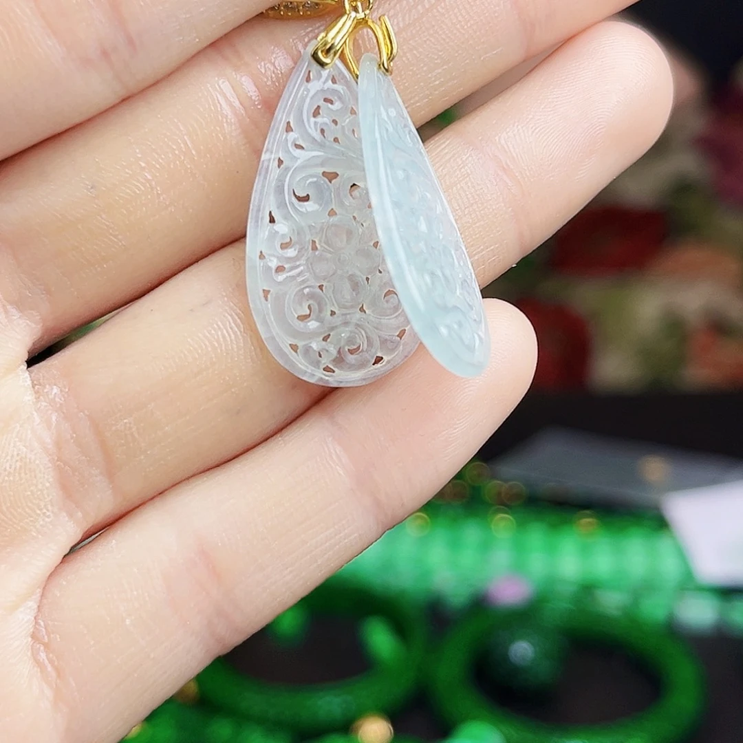 颈饰银S925镶嵌翡翠多样性