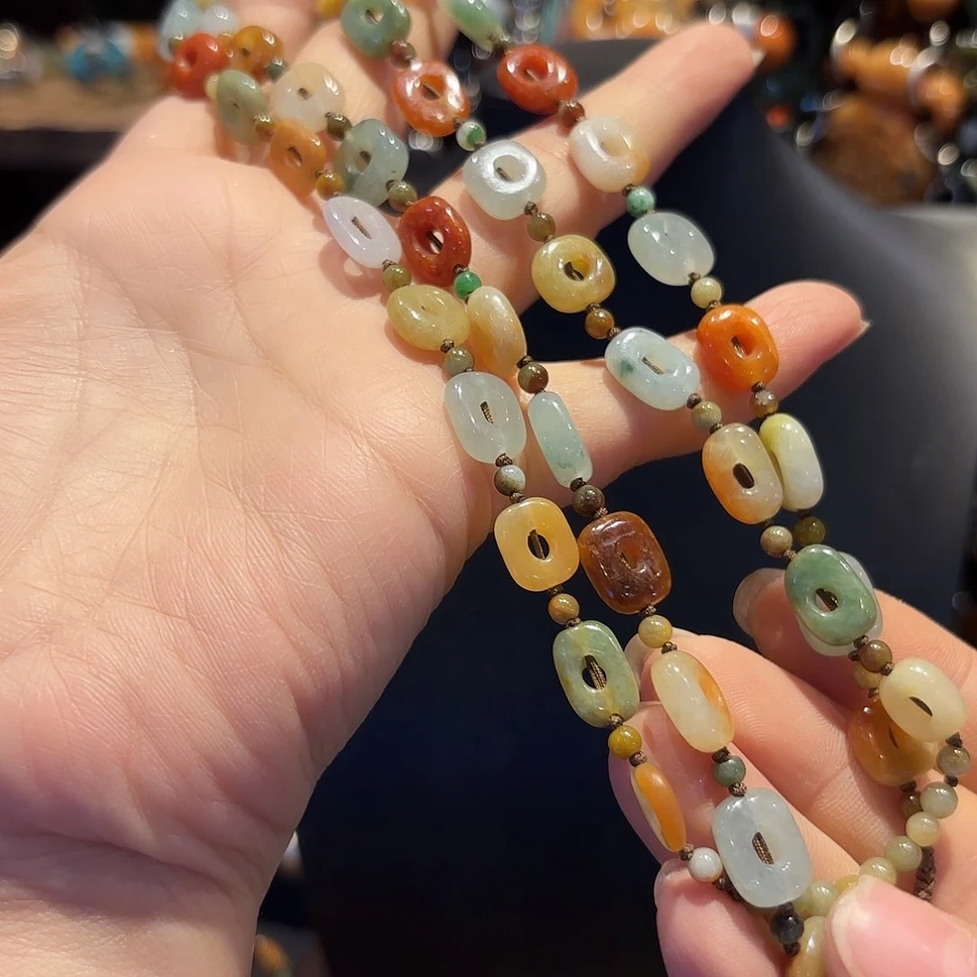 翡翠未镶嵌颈饰原创