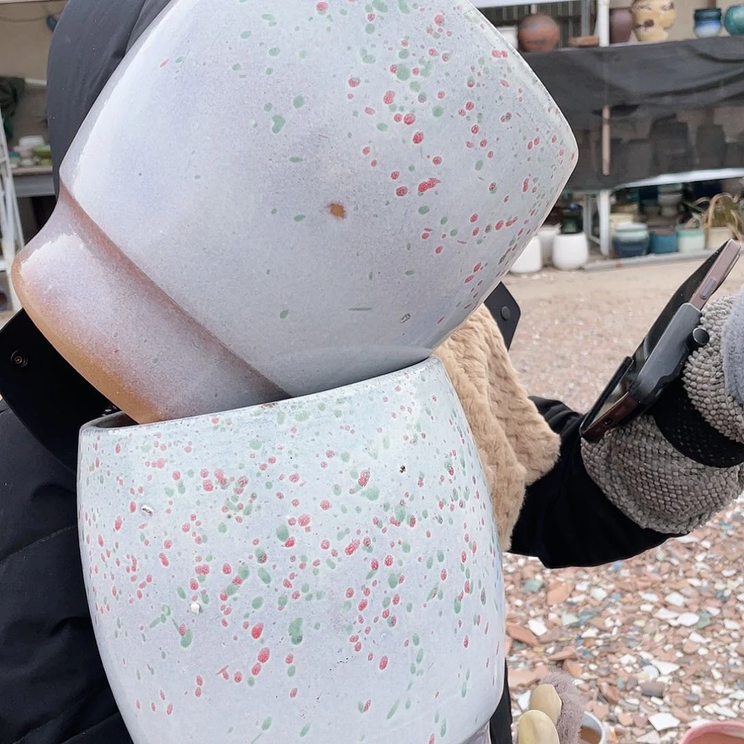 红陶王嫂花盆0116-301