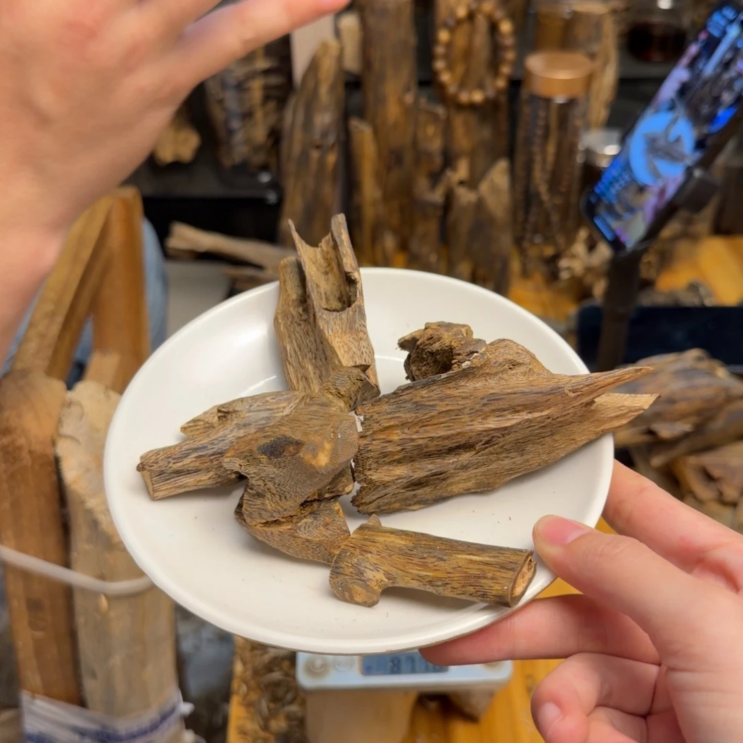 沉香沉香碎屑白棋块料60克