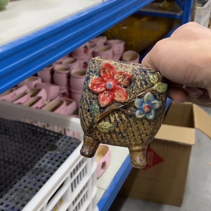 陶瓷花盆单场满9.9发7*9.5