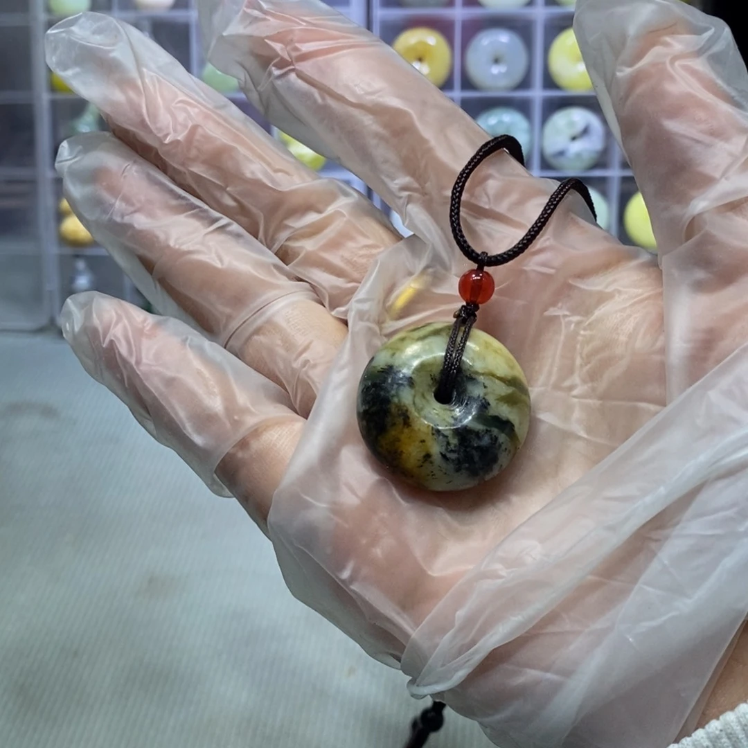 合金蛇纹石玉颈饰226