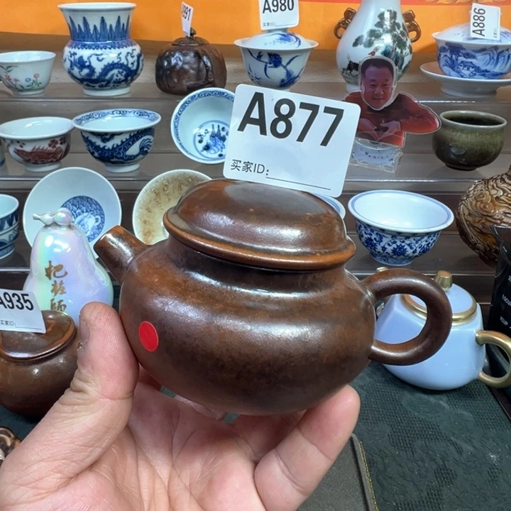 摆件877景德镇手工柴烧壶