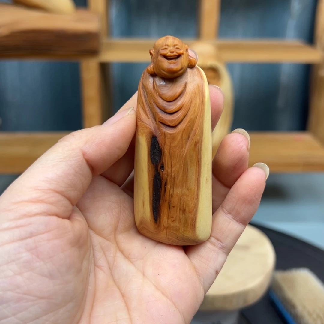 木崖柏木摆件手把件