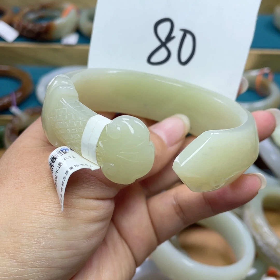 未镶嵌手镯和田玉圈口64