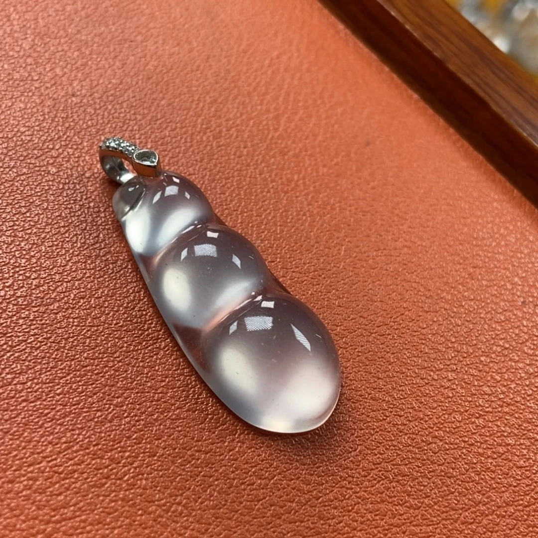 石英质玉银S925镶嵌颈饰