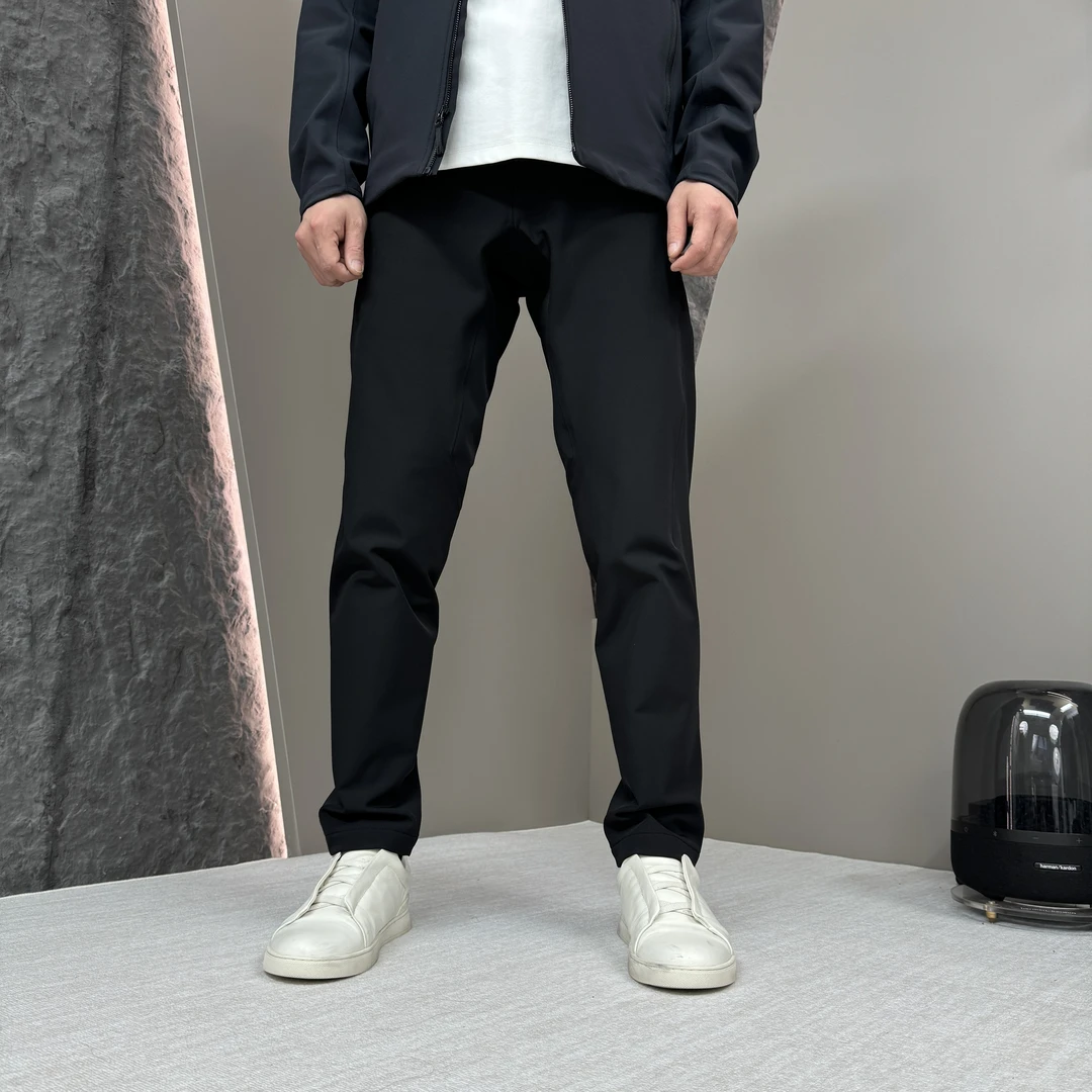 男士秋冬加绒高端商务休闲西裤软壳长裤