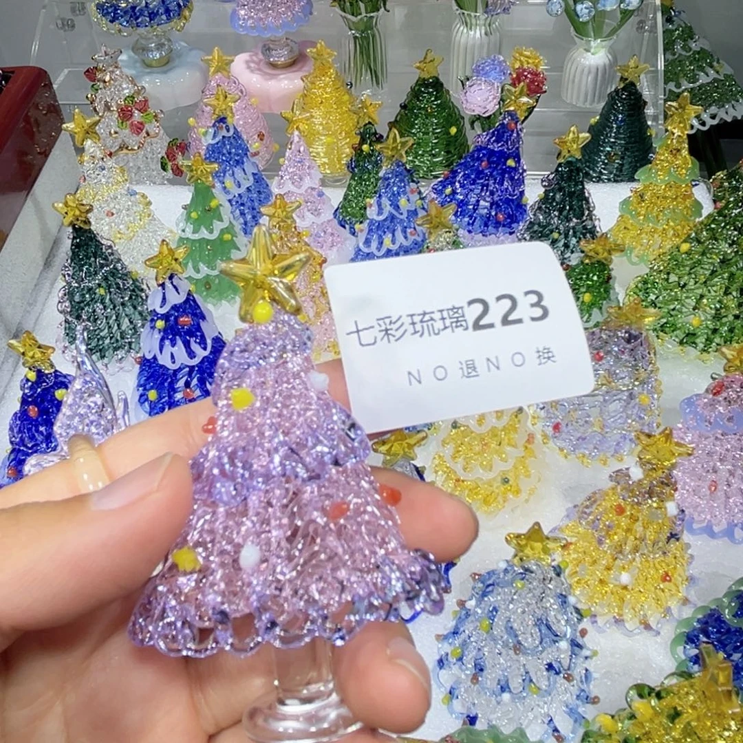 自***如玻璃颈饰223圣诞树一个