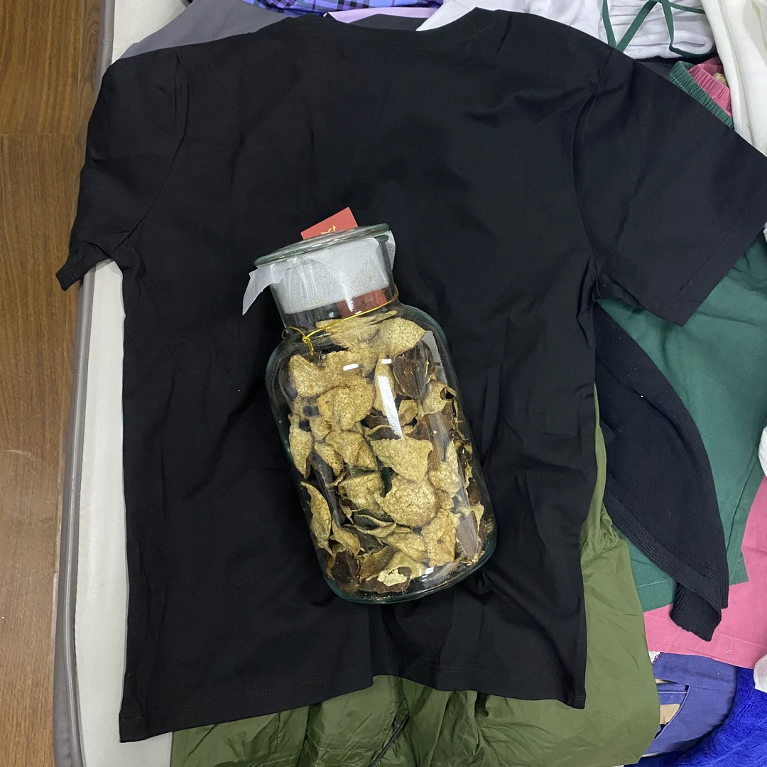 111222可遇不可求陈皮黑色短袖T恤女20年就这么多百搭时尚