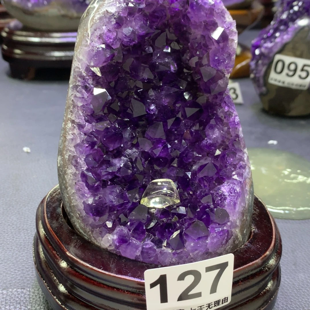 紫晶摆件未镶嵌水晶