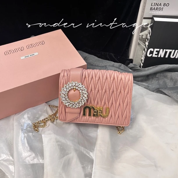 95新 MIU MIU/缪缪 Miumiu斜挎包