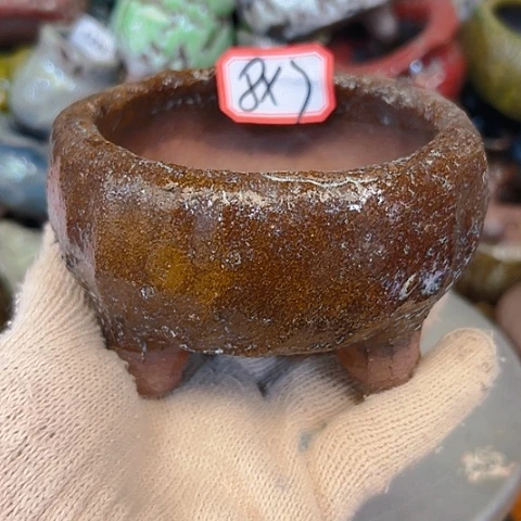 粗陶花盆手工花盆制作就这样