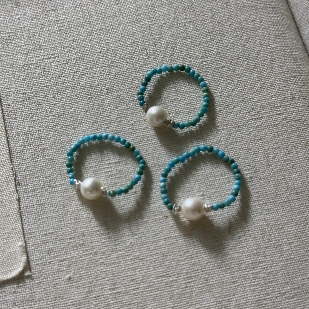 【山醒】天然淡水珍珠戒指  多样性发一