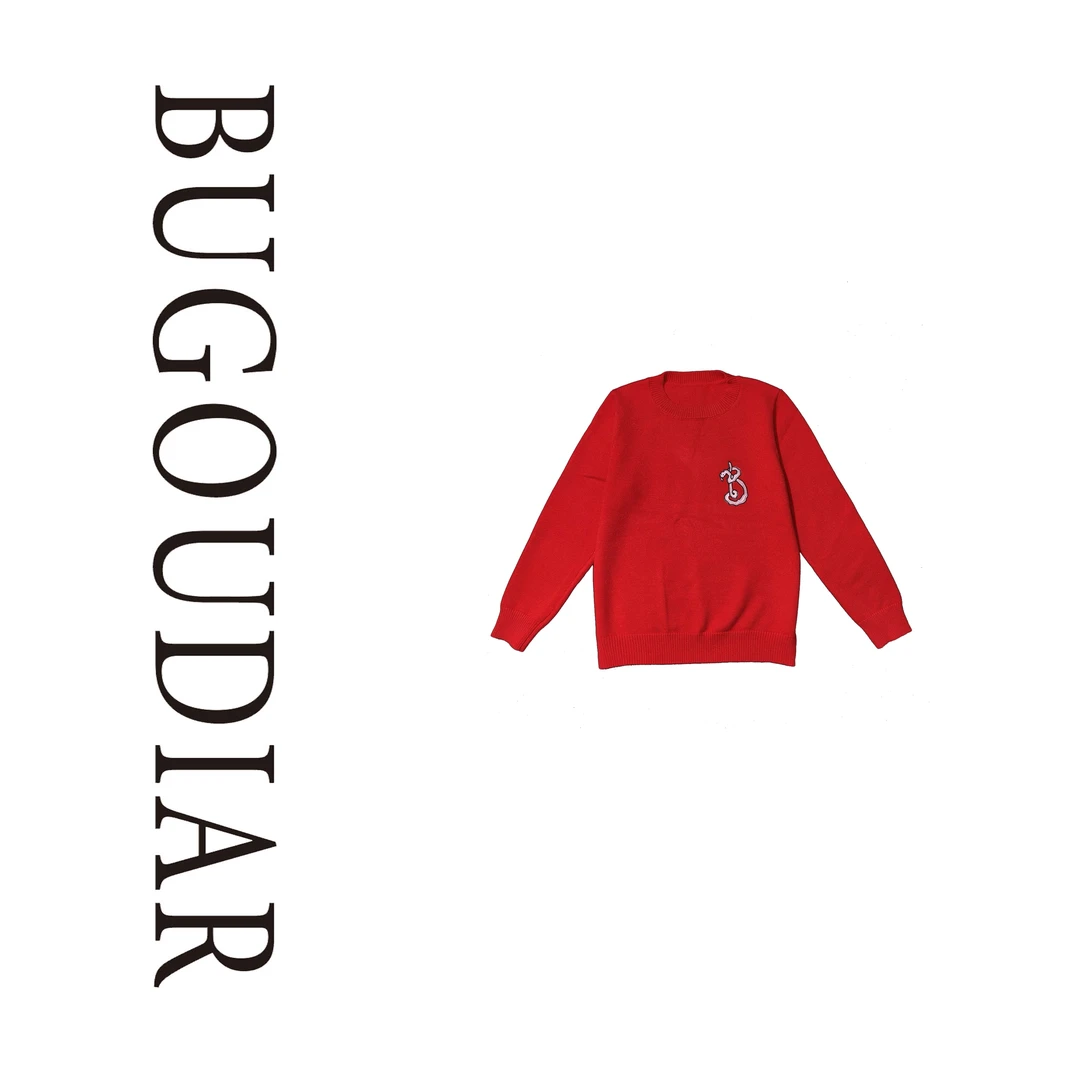 秋冬季新款时尚蛇年红色毛衣BU227