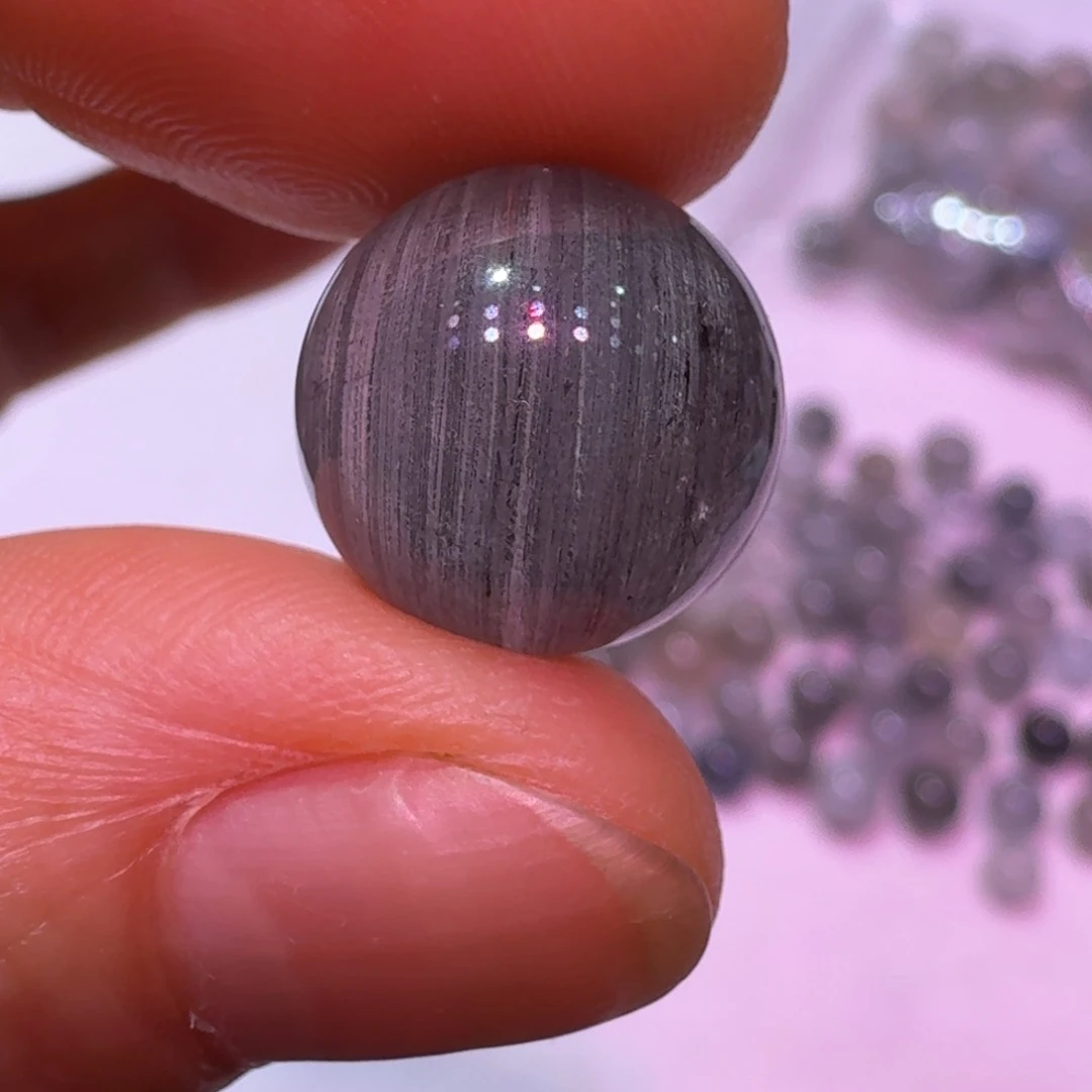 未镶嵌珠宝半成品水晶天然灰兔毛卡15左右