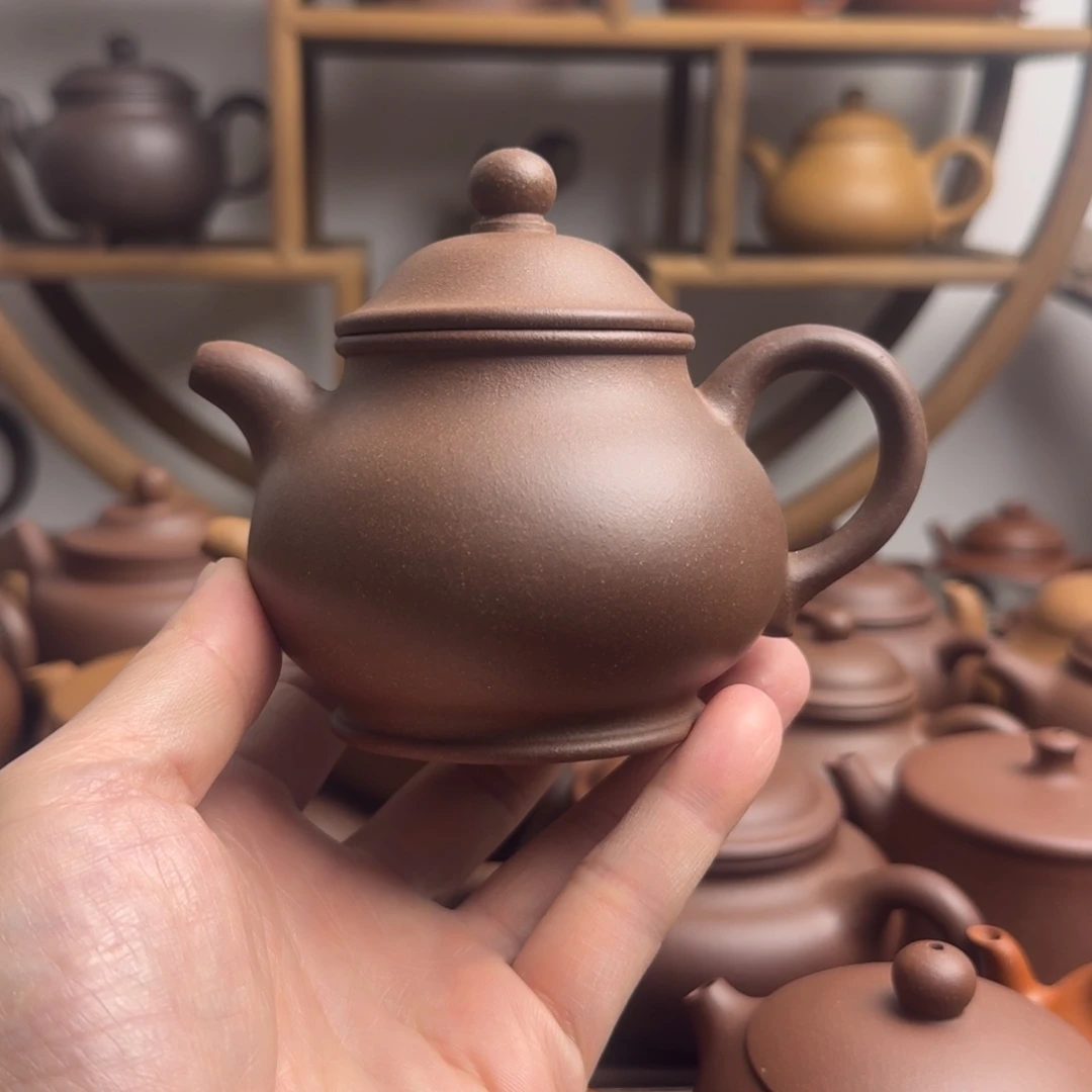 紫砂茶壶高潘200cc台西嫩底槽清