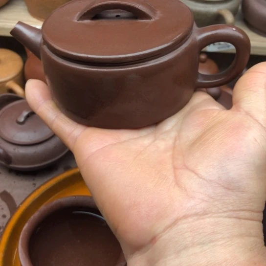 紫砂茶壶紫泥汗瓦150豪升左右