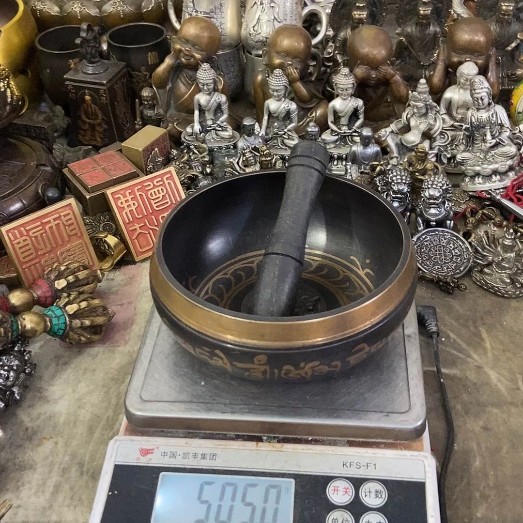 野*老杨崆峒摆件，老杨黄铜摆