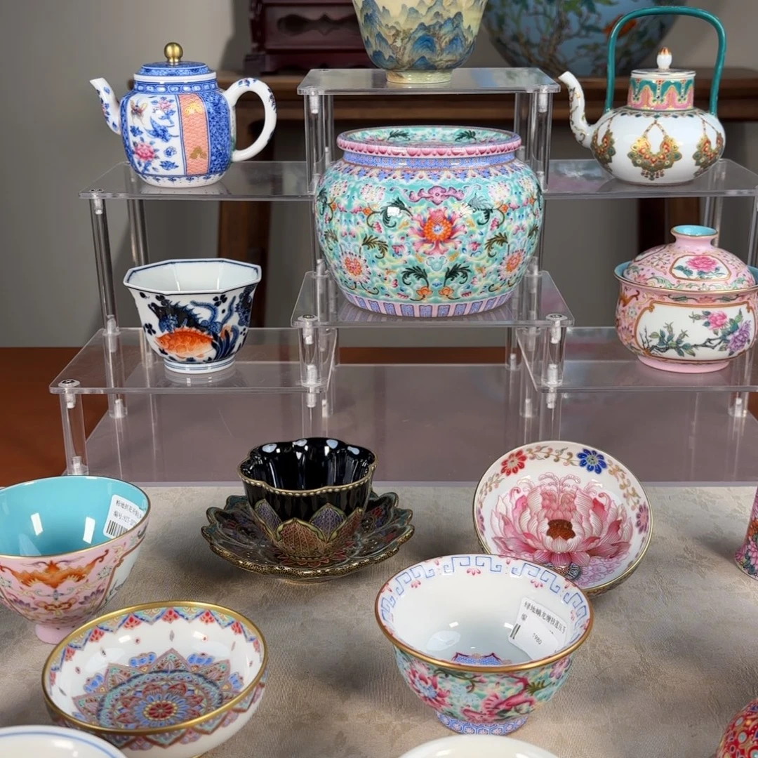 用***4纯手工手绘 高端茶器