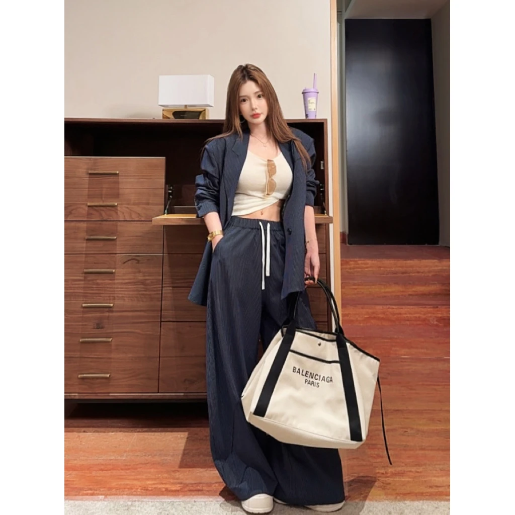 GUIDI GUDI【蓝色彗星】时尚西装外套休闲裤套装/黄加蓝