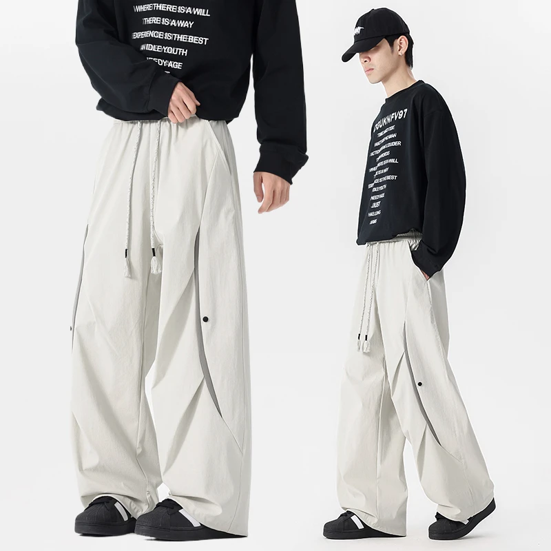 美式机能伞兵裤男款潮牌多口袋防水休闲裤cleanfit户外徒步登山裤