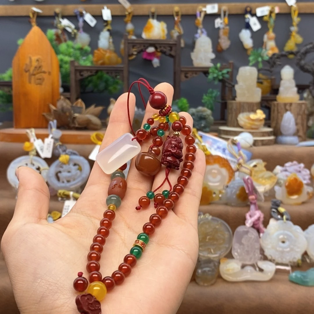 玛瑙/玉髓车挂未镶嵌66666666