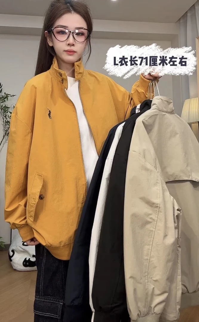 7781-1小马刺绣立领设计感外套