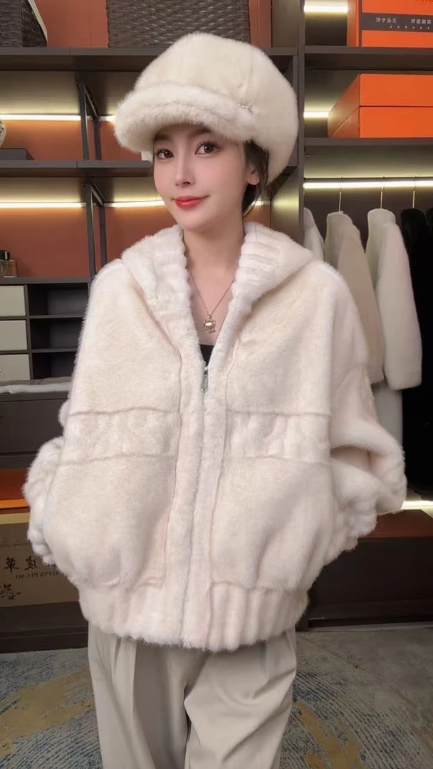 001新款2025外套短款外套连帽加厚小个子时尚百搭韩版爆款外