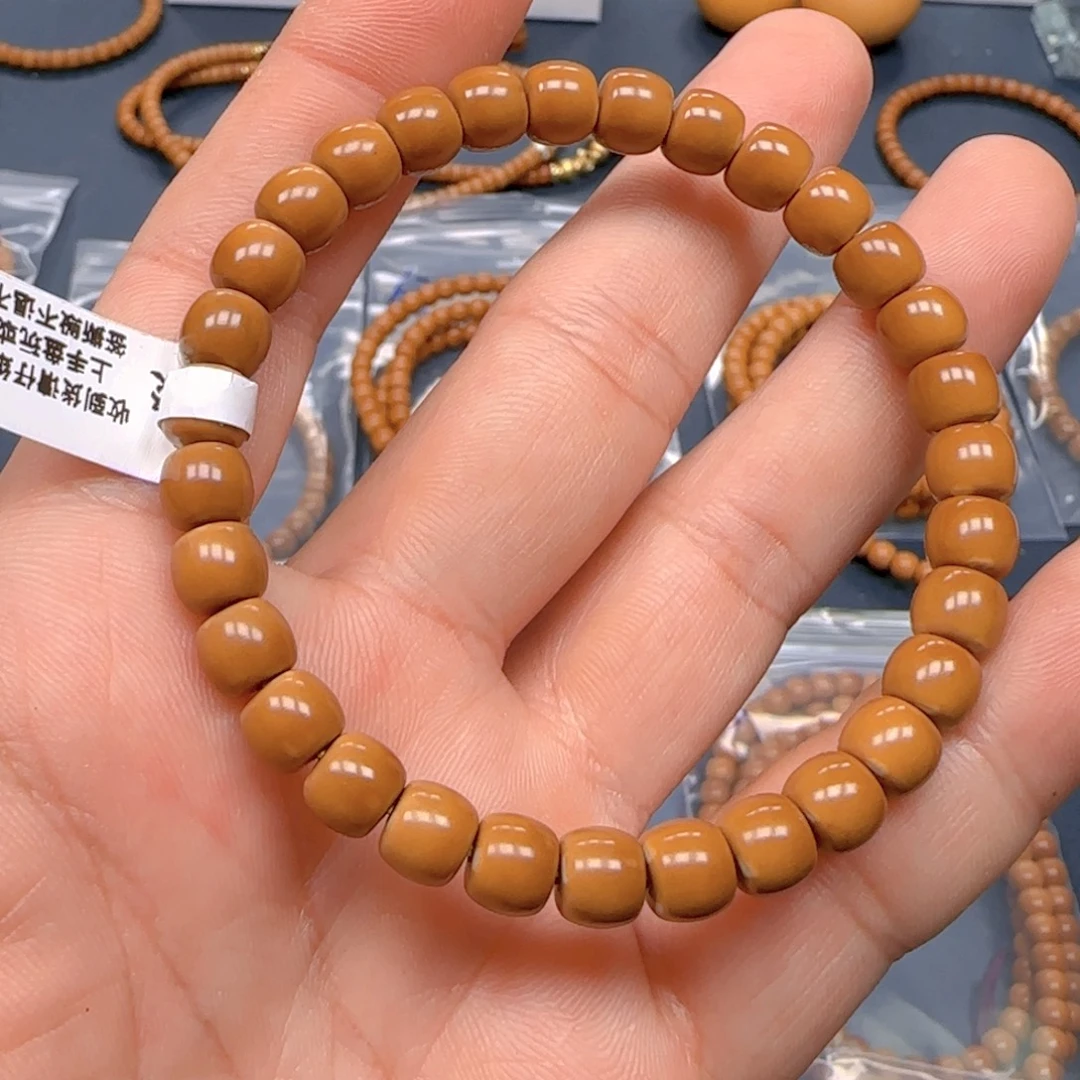 手串橄榄核老挝SS级核尖极限弧尺寸7.4