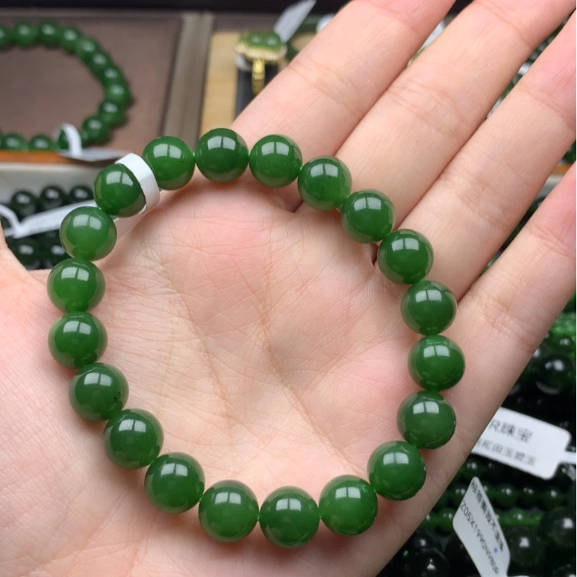 【闪购商品】未镶嵌手串和田玉（碧玉）不****?10m