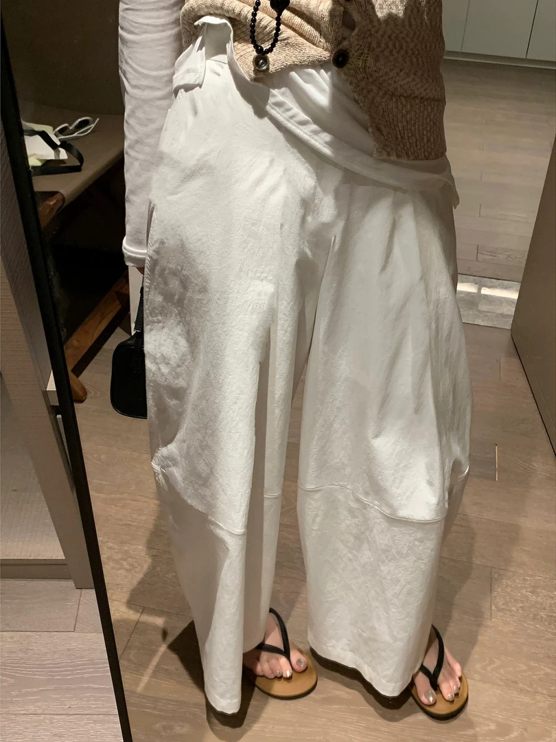 @5215 【福利款】灯笼裤女夏季萝卜裤大裤腿宽松休闲阔腿裤九分