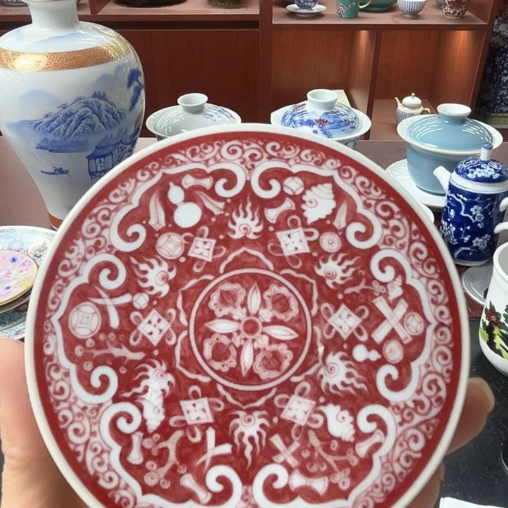 摆件景德镇陶瓷茶具摆件日用瓷37