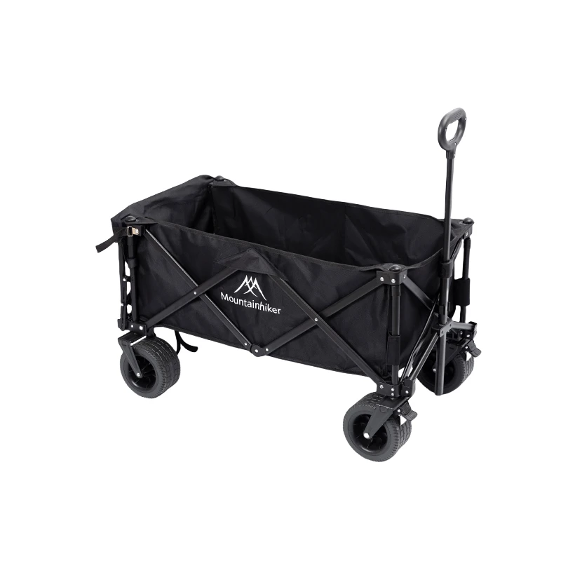 山之客户外露营地丨便携折叠手拉车丨后开门聚拢推车丨营地车