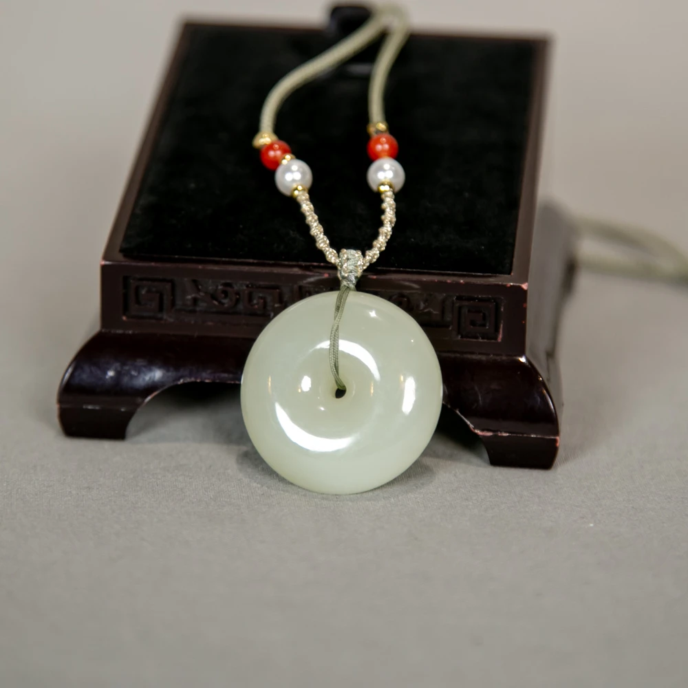 和田玉平安扣挂件ZY11648