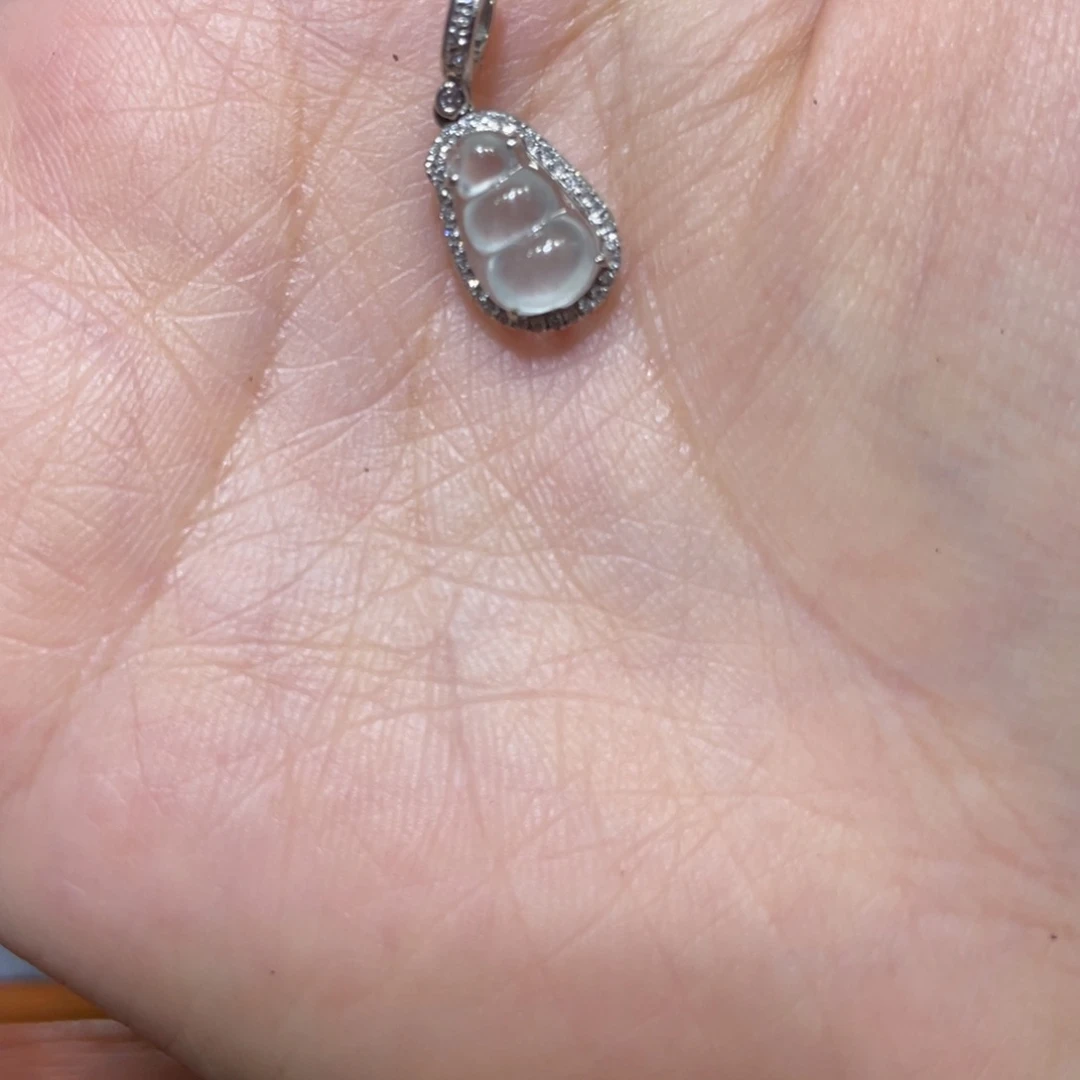 翡翠颈饰18K金镶嵌_****˙天然