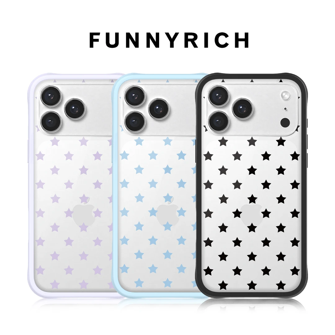 FUNNYRICH透明星星适用苹果17ProMax手机壳液态硅胶iPhone16/15
