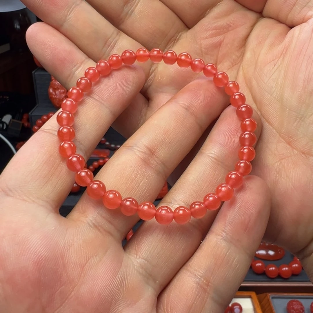 南红玛瑙手串未镶嵌