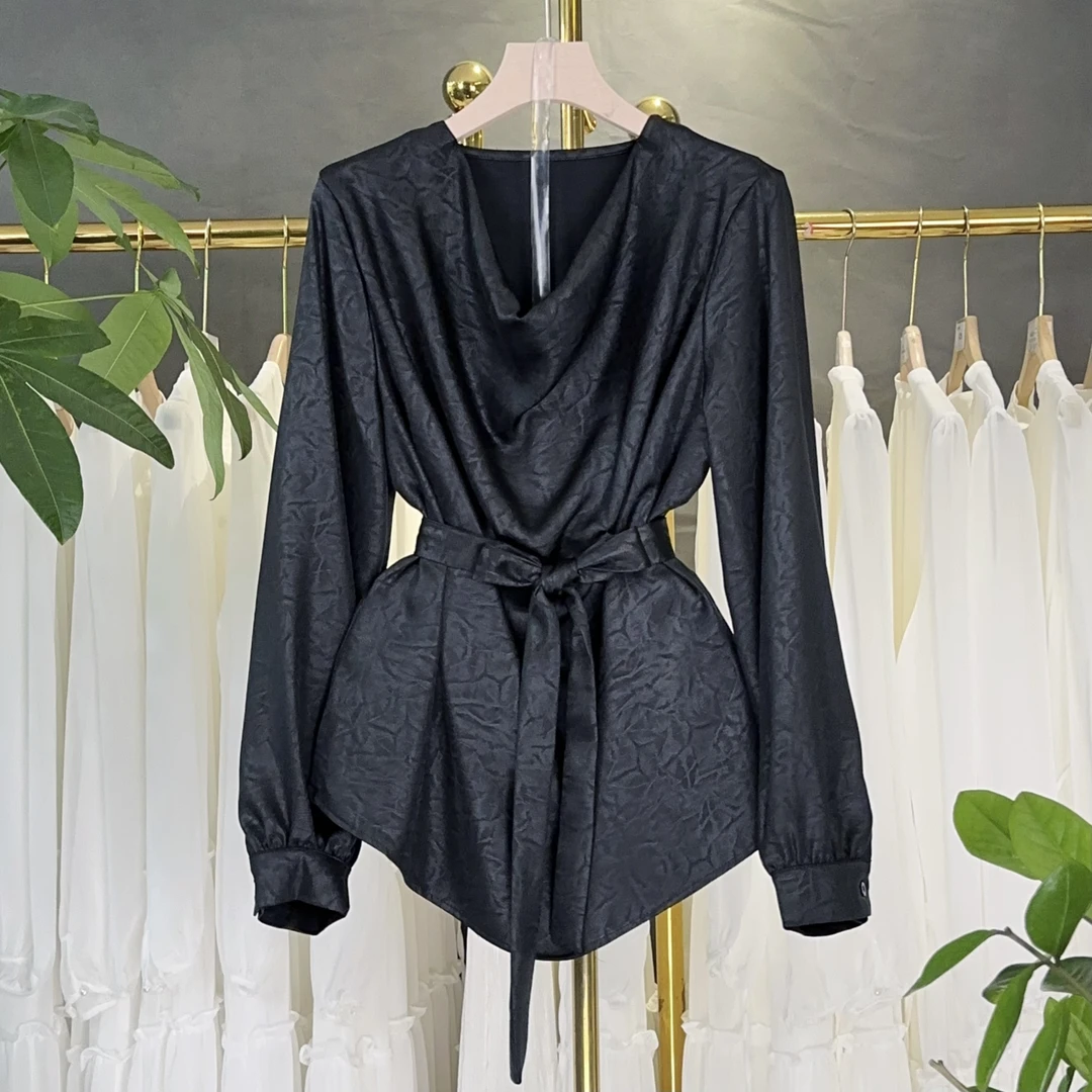 【RG2106】2025年秋冬新款时尚气质百搭减龄显瘦小衫