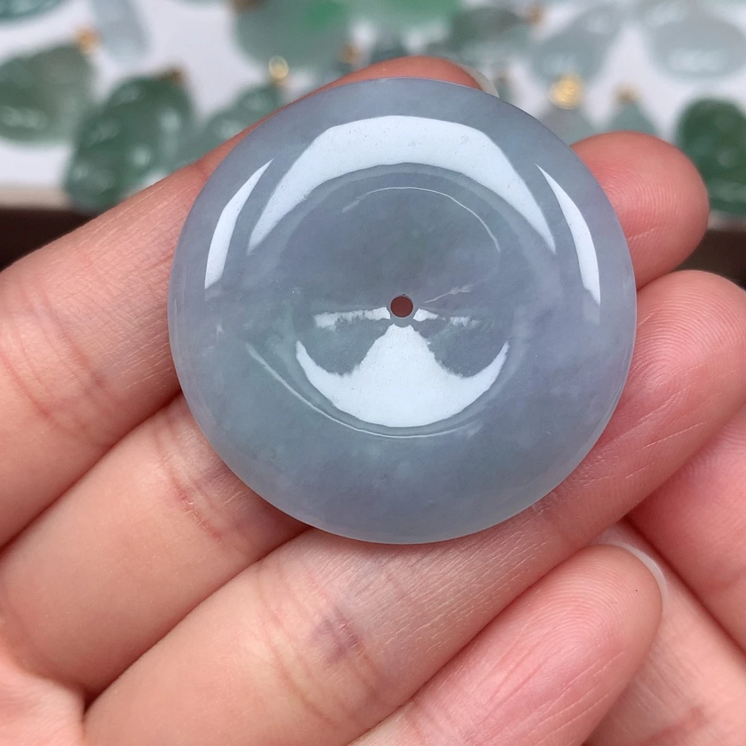 翡翠颈饰未镶嵌平安扣A