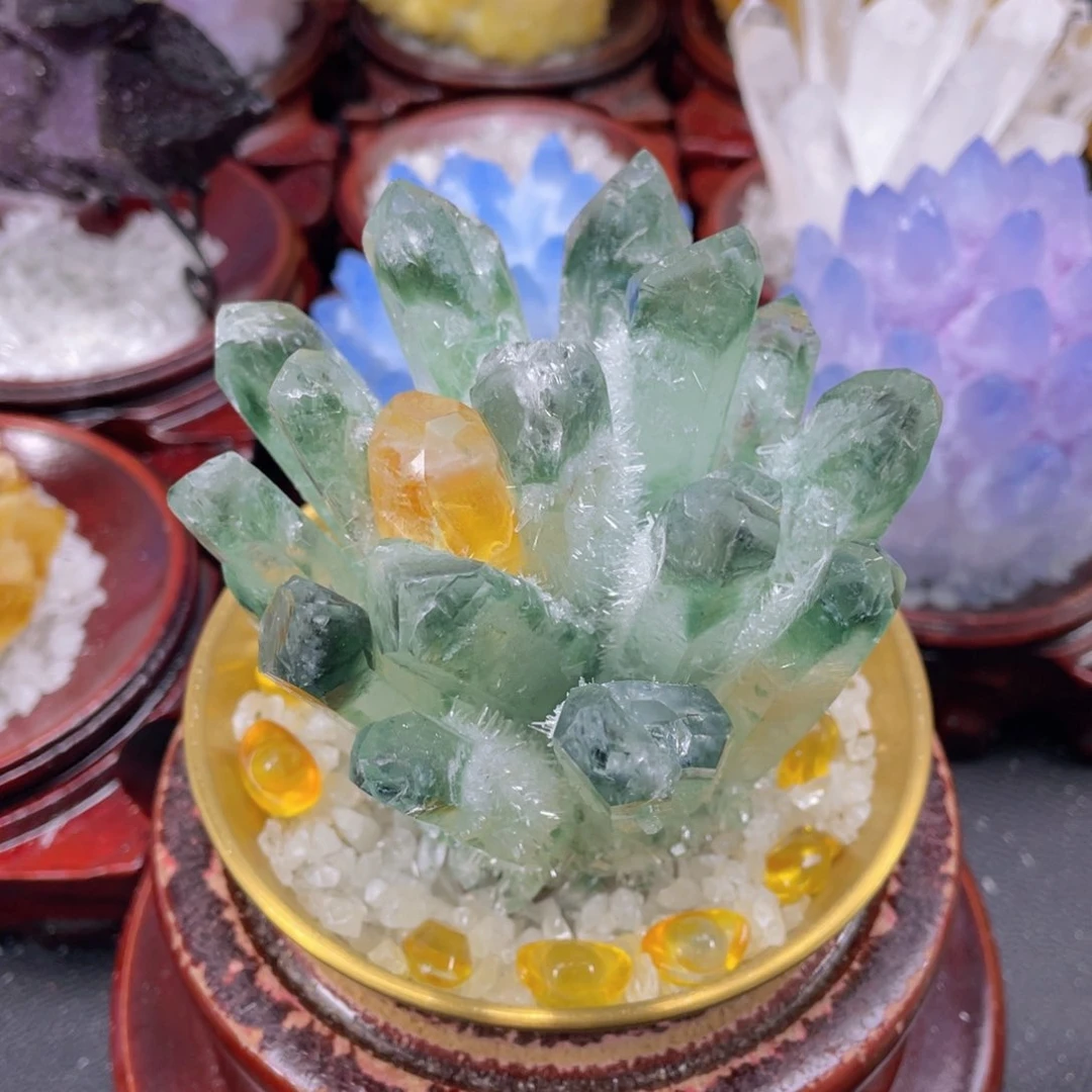 石材昇*绿幽灵水晶138