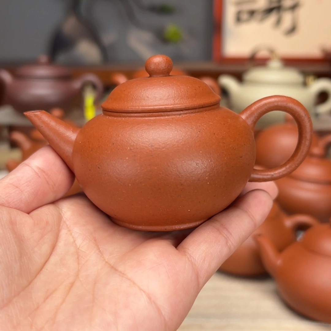 紫砂茶壶宝山红泥120