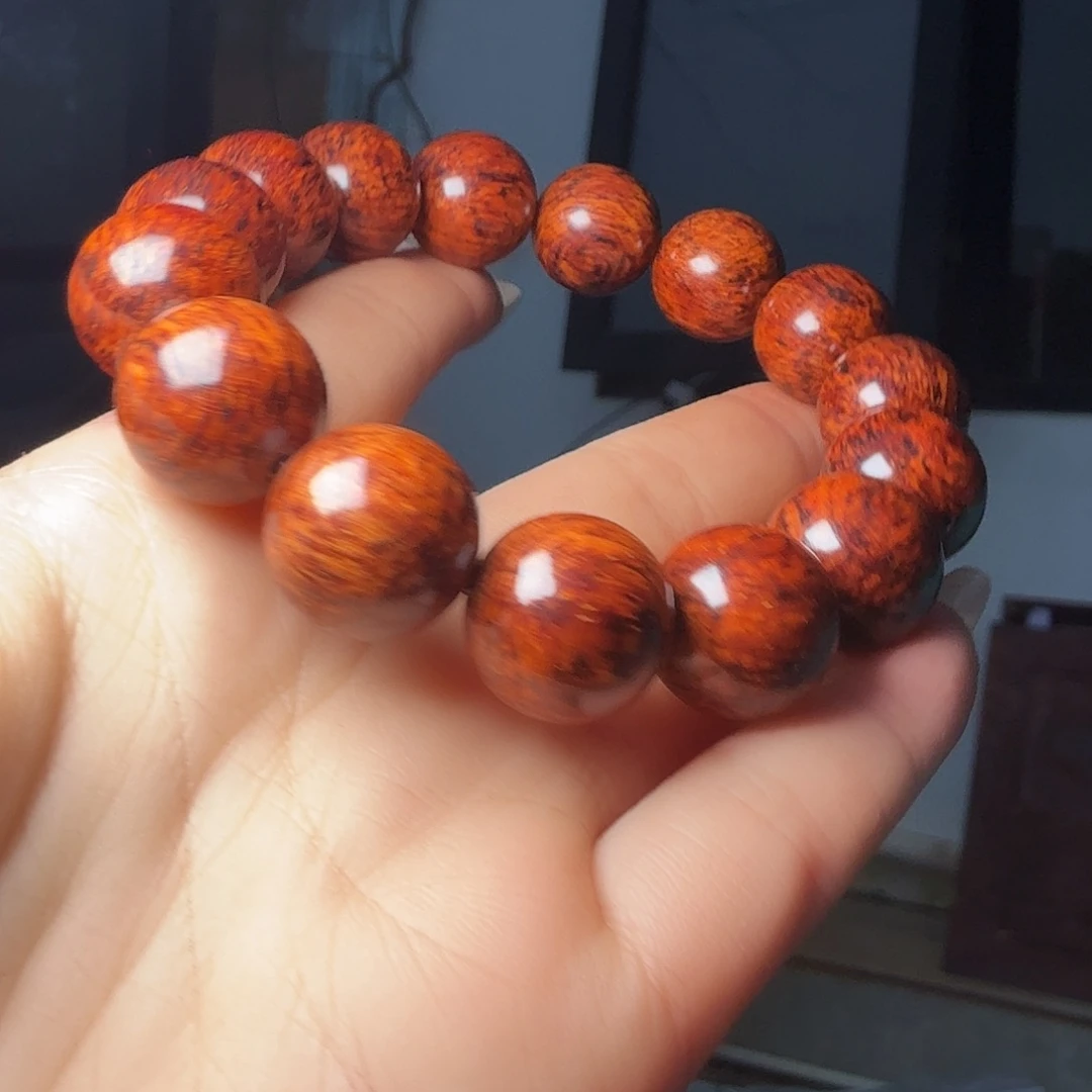 疯***石降真香手串/手链红降花梨公手串1.5毕业高货32克