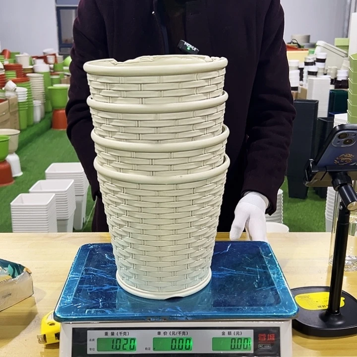 微瑕竹编口19高19米色4只无托