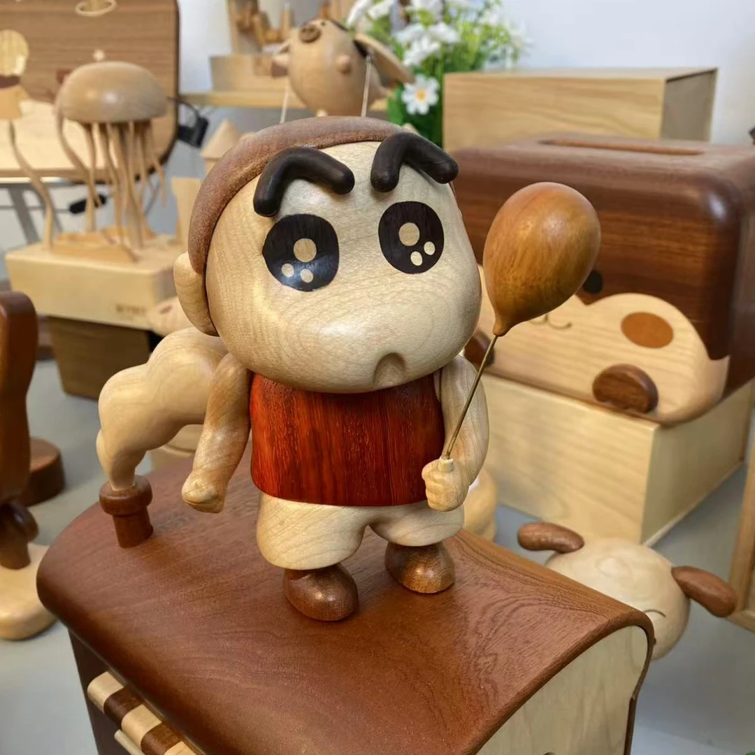 小新和小白创意呆萌可爱木质摆件治愈生日礼物闺蜜朋友送礼礼物