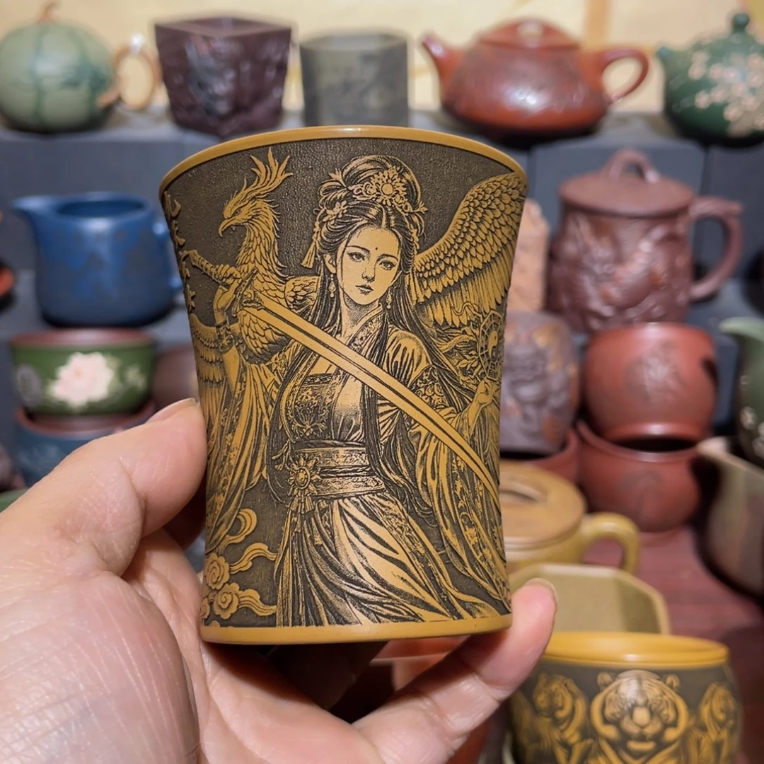 原矿紫砂手工主人杯