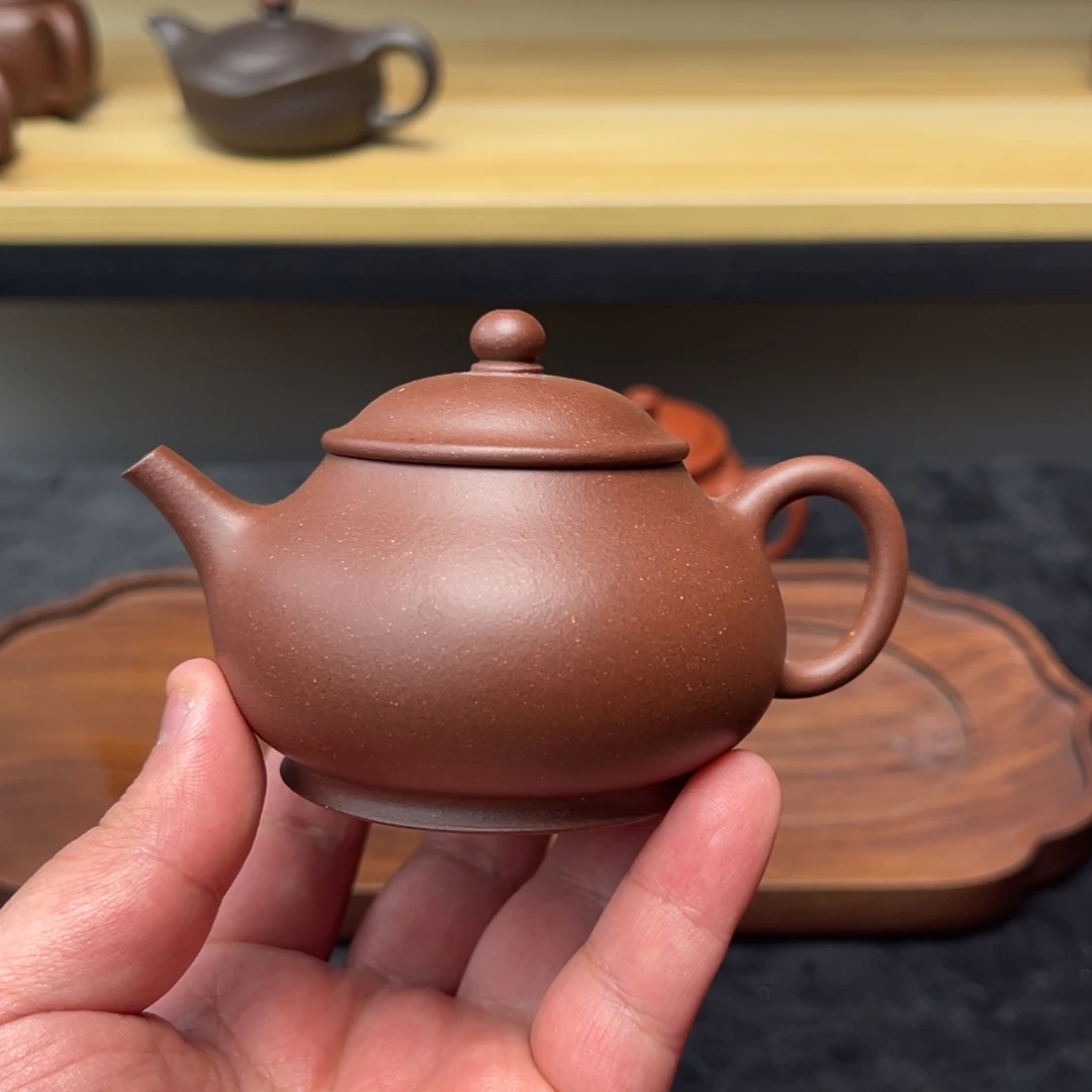 茶壶紫砂150cc老紫泥潘壶