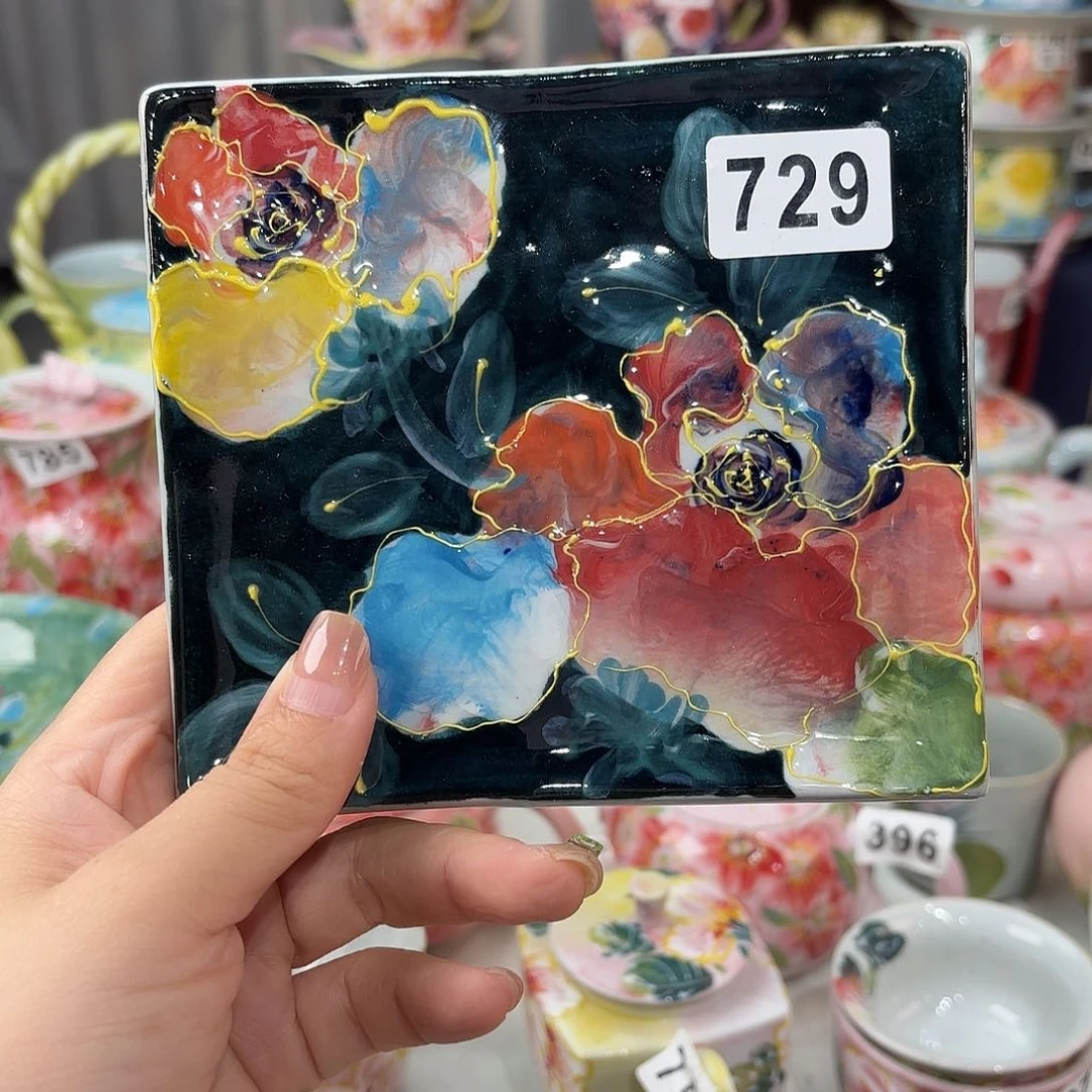 景德镇手绘高温釉下彩陶瓷茶具