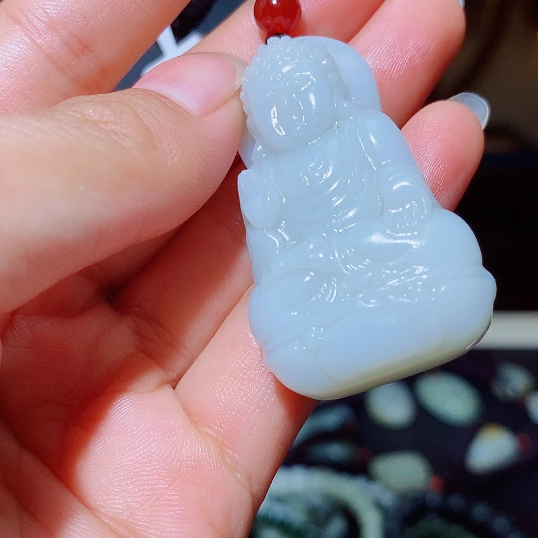 和田玉未镶嵌颈饰