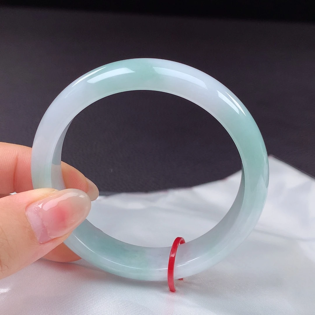 翡翠手镯未镶嵌56圈口438003