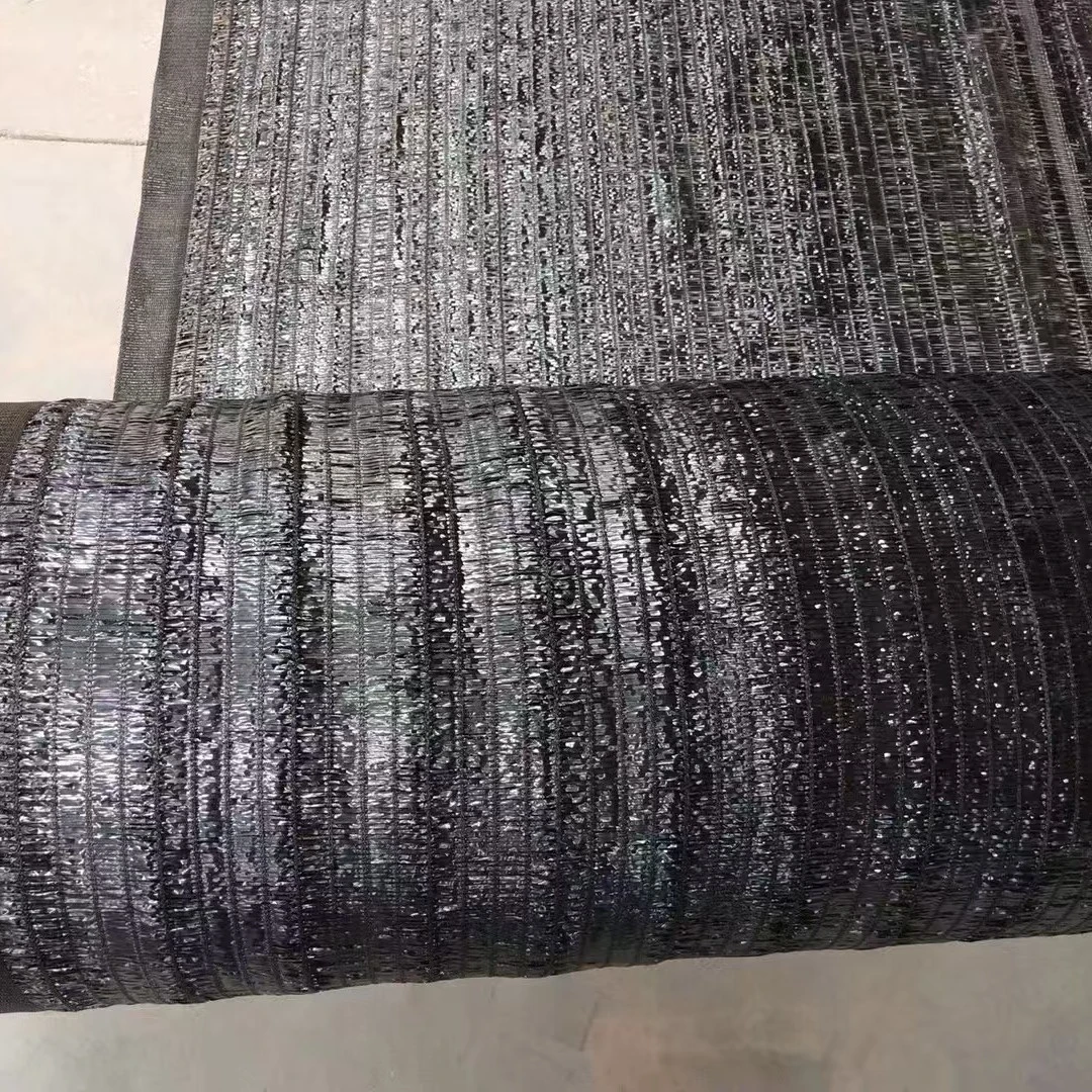 新料平织黑色遮阳网加密加厚户外遮阴防晒隔热网防晒网太阳网